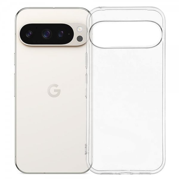 Nordic Covers Google Pixel 10/Pixel 10 Pro Suojakuori Feather Series Läpinäkyvä