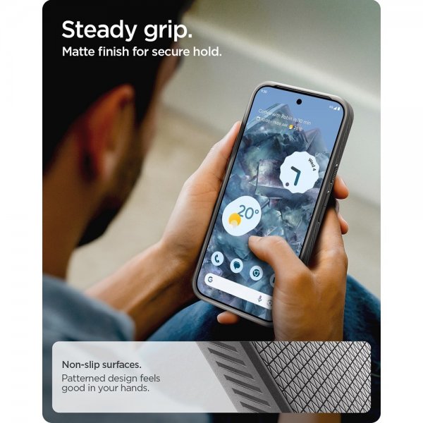 Spigen Google Pixel 10/Pixel 10 Pro Suojakuori Liquid Air MagFit Marble Gray