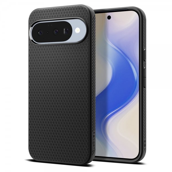Spigen Google Pixel 10/Pixel 10 Pro Suojakuori Liquid Air MagFit Matte Black