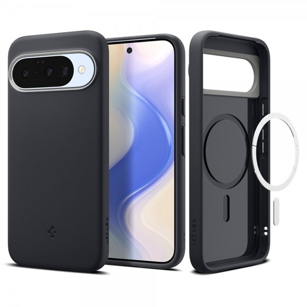 Spigen Google Pixel 10/Pixel 10 Pro -suojakuori Nano Pop MagFit Black Sesame
