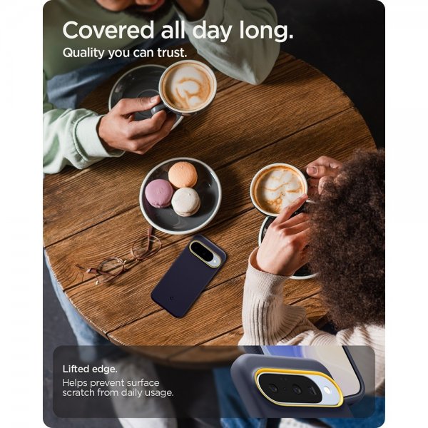 Spigen Google Pixel 10/Pixel 10 Pro Suojakuori Nano Pop MagFit Blueberry Navy