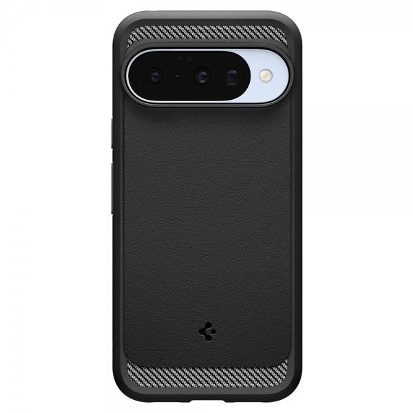 Spigen Google Pixel 10/Pixel 10 Pro -kuori, Rugged Armor MagFit, mattamusta