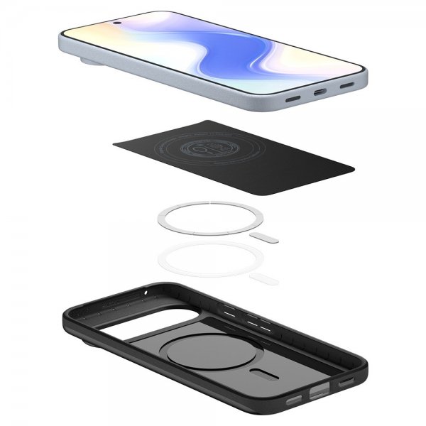 Spigen Google Pixel 10/Pixel 10 Pro Suojakuori Thin Fit MagFit Musta