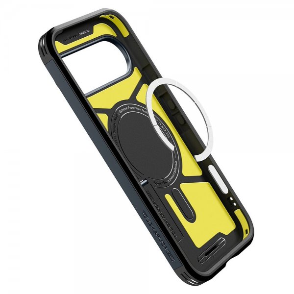 Spigen Google Pixel 10/Pixel 10 Pro Suojakuori Tough Armor MagFit Metal Slate