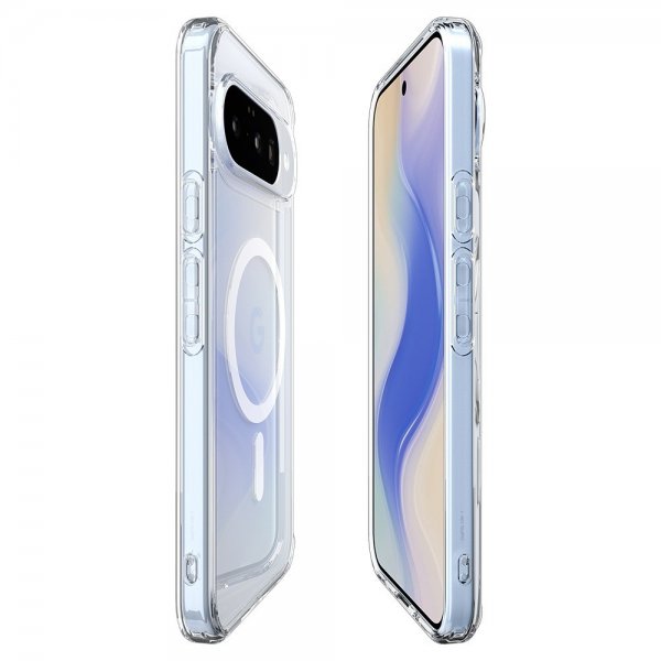 Spigen Google Pixel 10/Pixel 10 Pro Suojakuori Ultra Hybrid MagFit Clear White