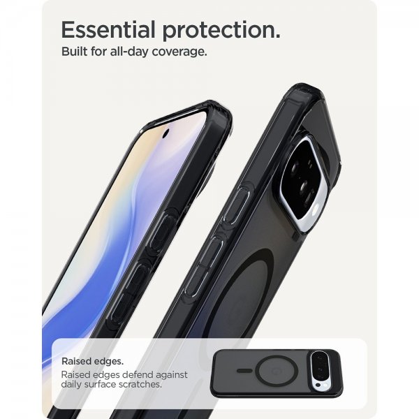 Spigen Google Pixel 10/Pixel 10 Pro Suojakuori Ultra Hybrid MagFit Frost Black