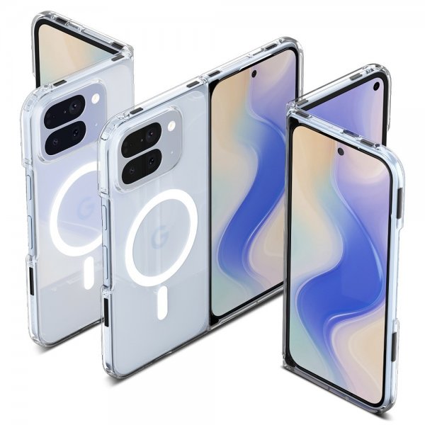 Spigen Google Pixel 10 Pro Fold Kotelo Ultra Hybrid MagFit Clear White