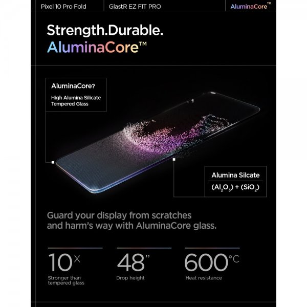 Spigen Google Pixel 10 Pro Fold Näytönsuoja GLAS.tR EZ Fit Optic Pro 2-pakkaus