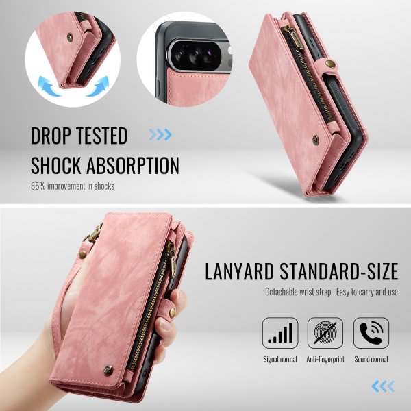 CaseMe Google Pixel 10 Pro XL -kotelo 008 Series Irrotettava kuori, vaaleanpunainen