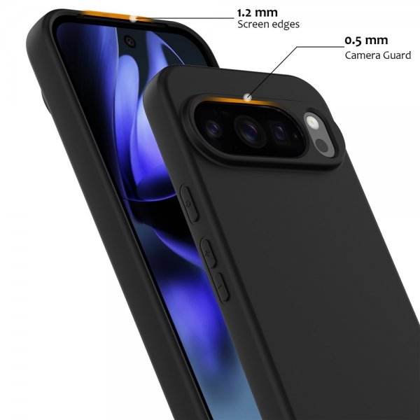 Google Pixel 10 Pro XL Kuori hihnalla Silikoni MagSafe Musta