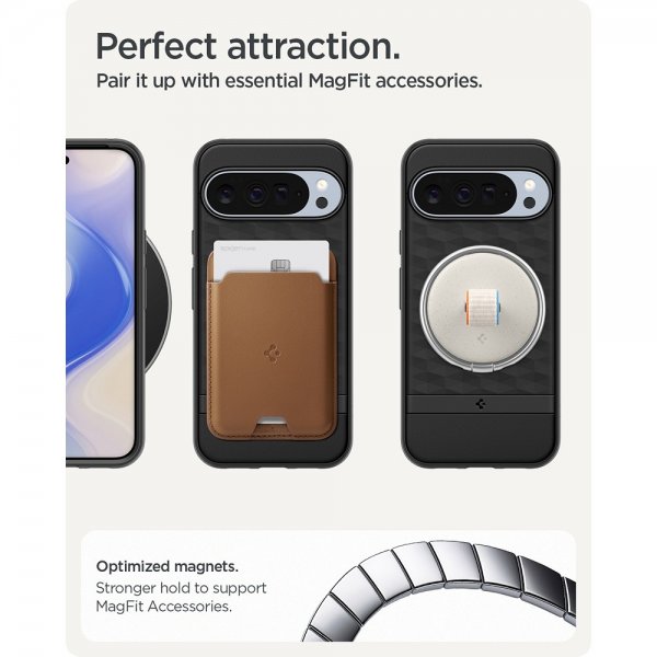 Spigen Google Pixel 10 Pro XL -suojakuori, Parallax MagFit, mattamusta