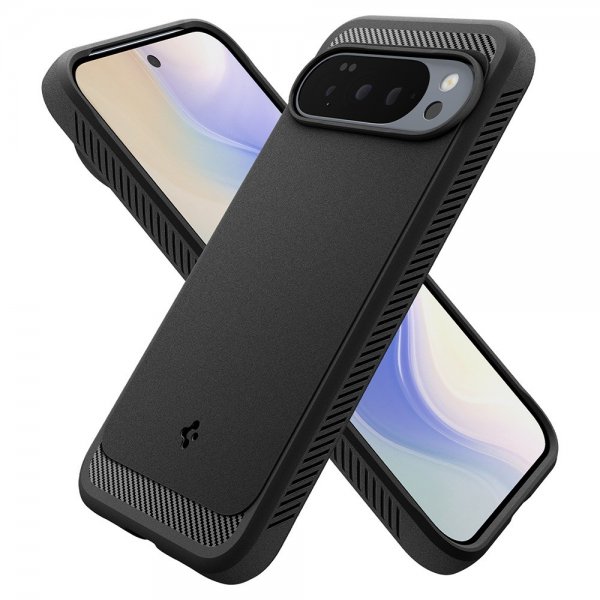 Spigen Google Pixel 10 Pro XL kuori Rugged Armor MagFit Matte Black