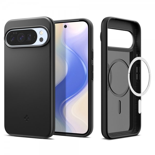 Spigen Google Pixel 10 Pro XL -kuori, Thin Fit MagFit, musta