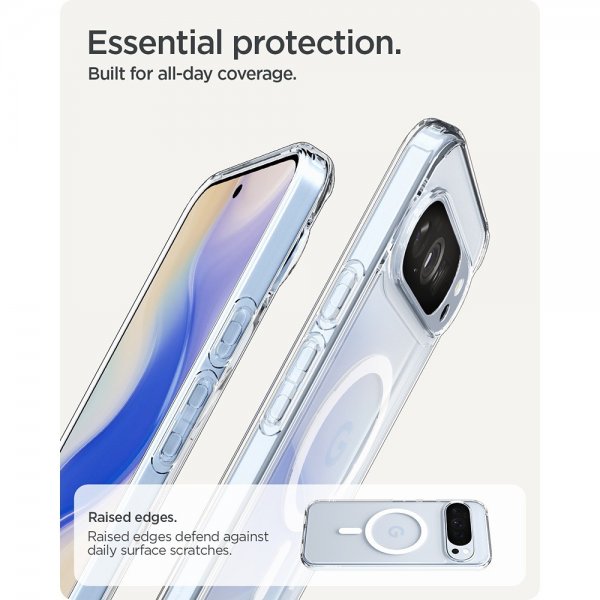 Spigen Google Pixel 10 Pro XL -suojakuori, Ultra Hybrid MagFit Clear White