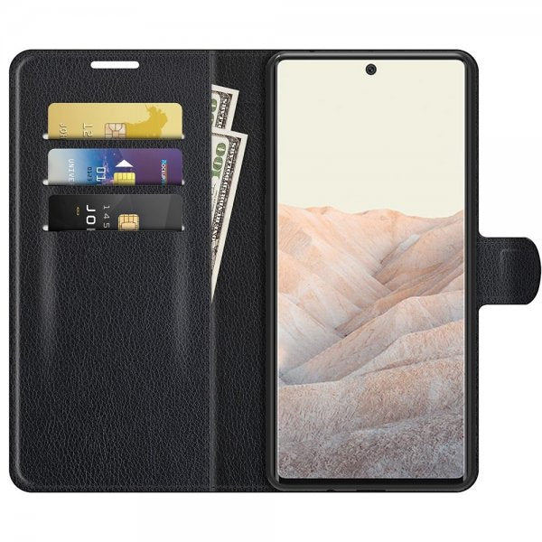 Google Pixel 6 Pro Kotelo Litsi Musta