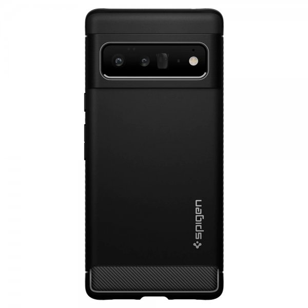 Spigen Google Pixel 6 Pro -kuori, Rugged Armor, mattamusta