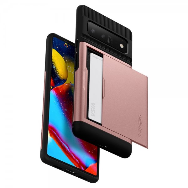 Spigen Google Pixel 6 Pro suojakuori Slim Armor CS Rose Gold