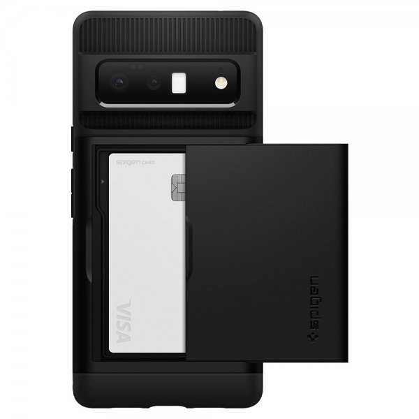 Spigen Google Pixel 6 Pro suojakuori Slim Armor CS, musta
