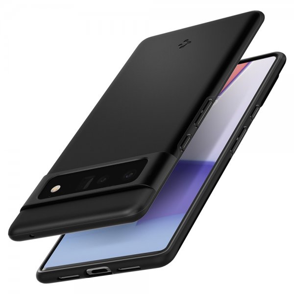 Spigen Google Pixel 6 Pro Thin Fit -suojakuori, musta