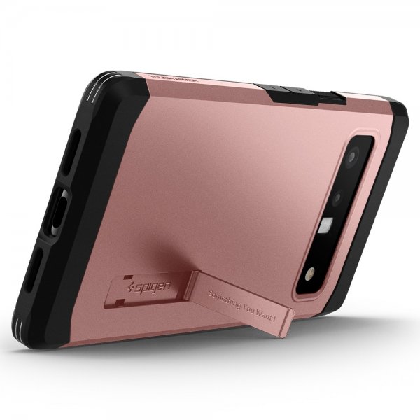 Spigen Google Pixel 6 Pro suojakuori Tough Armor, ruusukulta