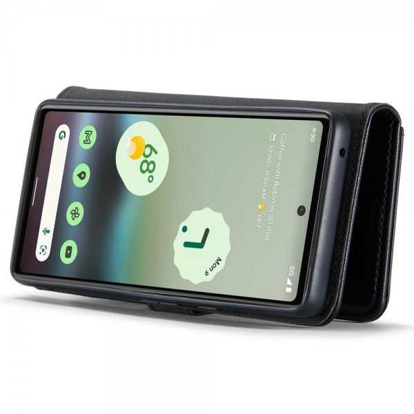 Dg.Ming Google Pixel 6a -kotelo irrotettavalla kuorella, musta