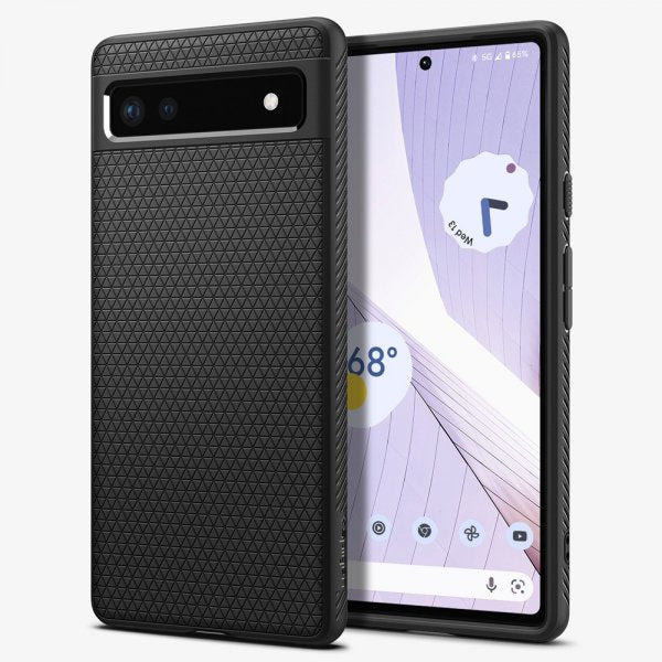 Spigen Google Pixel 6a Suojakuori Liquid Air Matte Black
