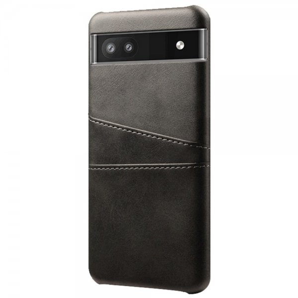 Google Pixel 6a Kuori, jossa kaksi korttipaikkaa, musta