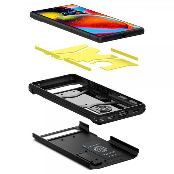 Spigen Google Pixel 6a Suojakuori Tough Armor Musta