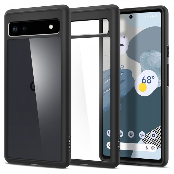 Spigen Google Pixel 6a -suojakuori, Ultra Hybrid, mattamusta