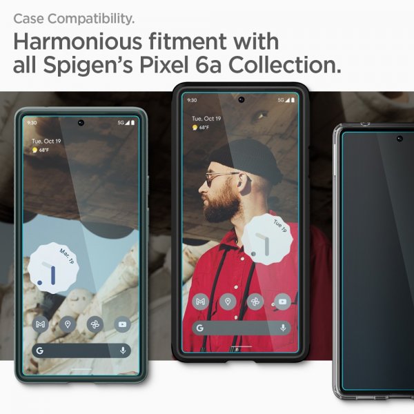 Spigen Google Pixel 6a Näytönsuoja GLAS.tR ALIGNmaster 2-pakkaus