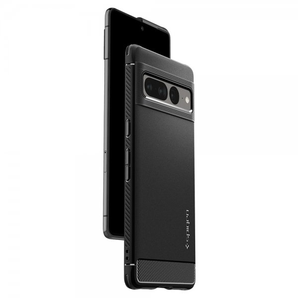 Spigen Google Pixel 7 Pro Suojakuori Rugged Armor Mattamusta