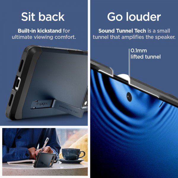 Spigen Google Pixel 7 Pro Suojakuori Tough Armor Metal Slate