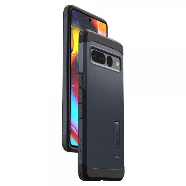 Spigen Google Pixel 7 Pro Suojakuori Tough Armor Metal Slate