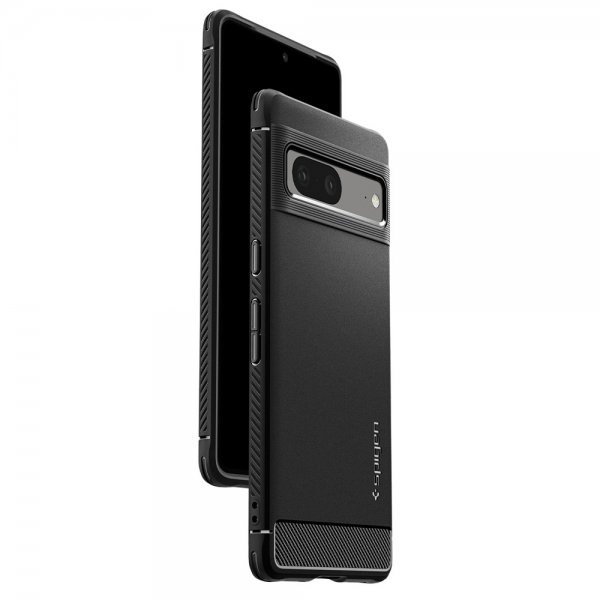 Spigen Google Pixel 7 -suojakuori Rugged Armor Matte Black