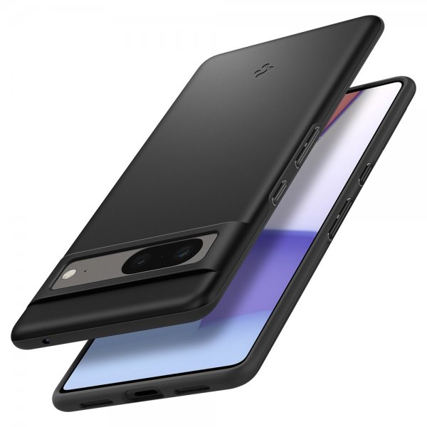 Spigen Google Pixel 7 Thin Fit -suojakuori, musta