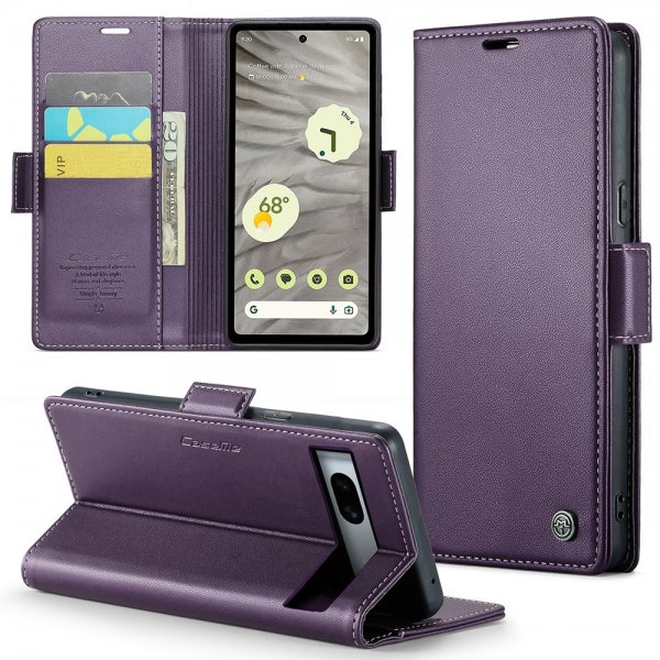 CaseMe Google Pixel 7a Kotelo 023 Series Violetti