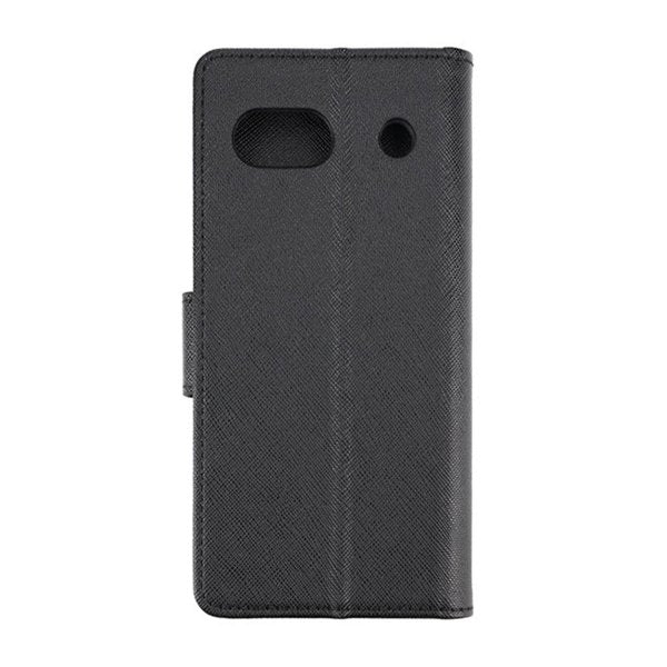Google Pixel 7a -suojakotelo, jossa teline, musta