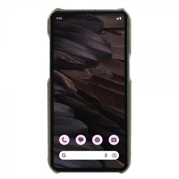 Google Pixel 7a Kuori Aitoa Nahkaa MagSafe Vihreä