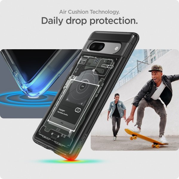 Spigen Google Pixel 7a Ultra Hybrid Zero One -suojakuori, musta