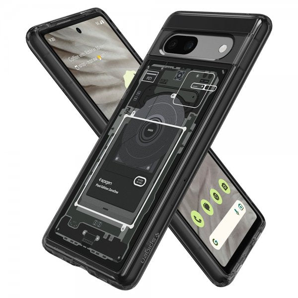 Spigen Google Pixel 7a Ultra Hybrid Zero One -suojakuori, musta