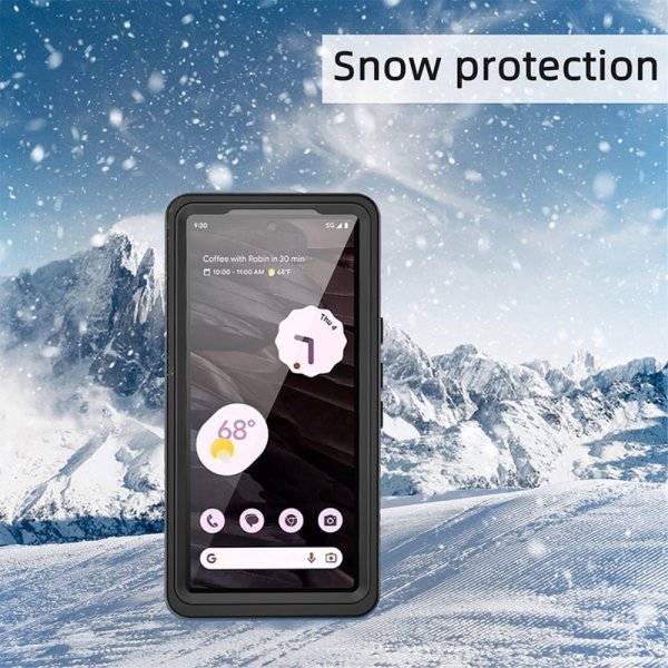 Redpepper Google Pixel 7a Vedenkestävä IP68 Suojakuori, musta