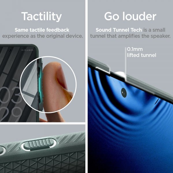 Spigen Google Pixel 8 Pro -suojakuori Liquid Air Abyss Green