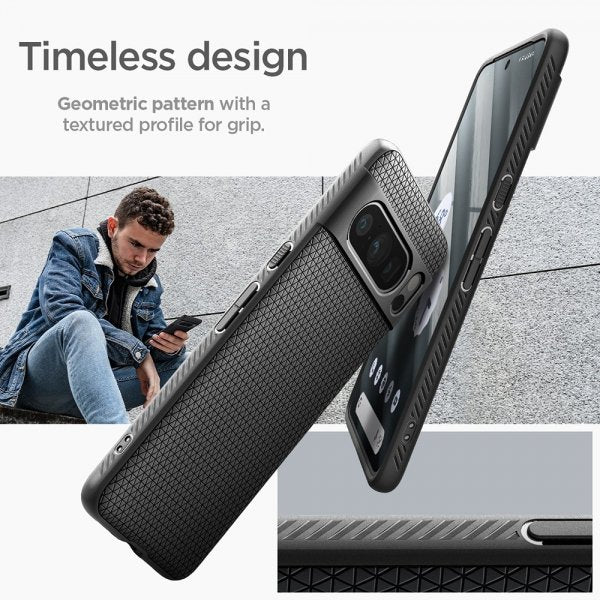 Spigen Google Pixel 8 Pro Suojakuori Liquid Air Mattamusta