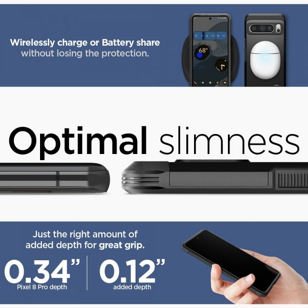 Spigen Google Pixel 8 Pro Suojakuori Tough Armor Musta