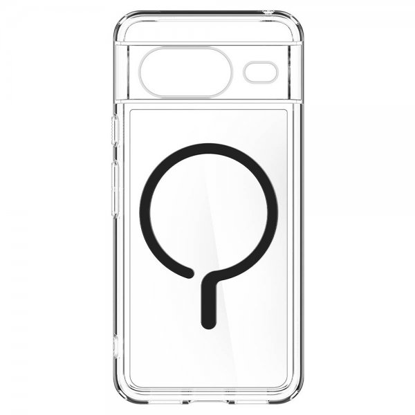 Spigen Google Pixel 8 -suojakuori Ultra Hybrid OneTap Ring MagFit, musta