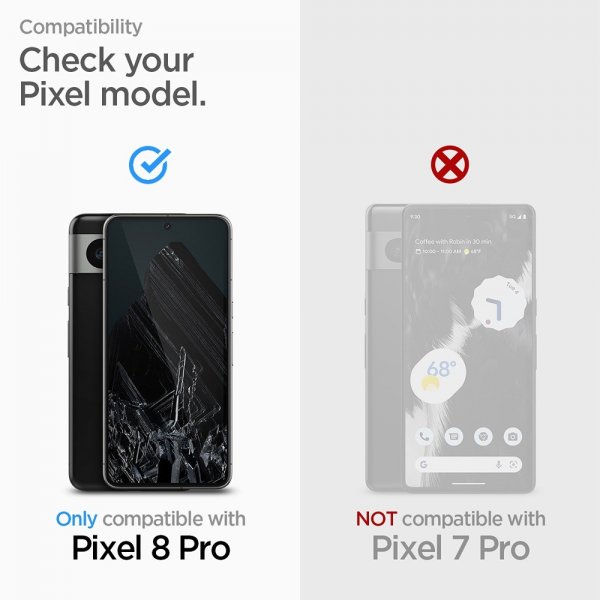 Spigen Google Pixel 8 Pro -näytönsuoja GLAS.tR ALIGNmaster 2 kpl