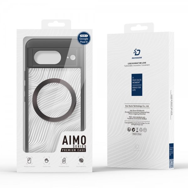 Dux Ducis Google Pixel 8 -kuori Aimo Series MagSafe musta