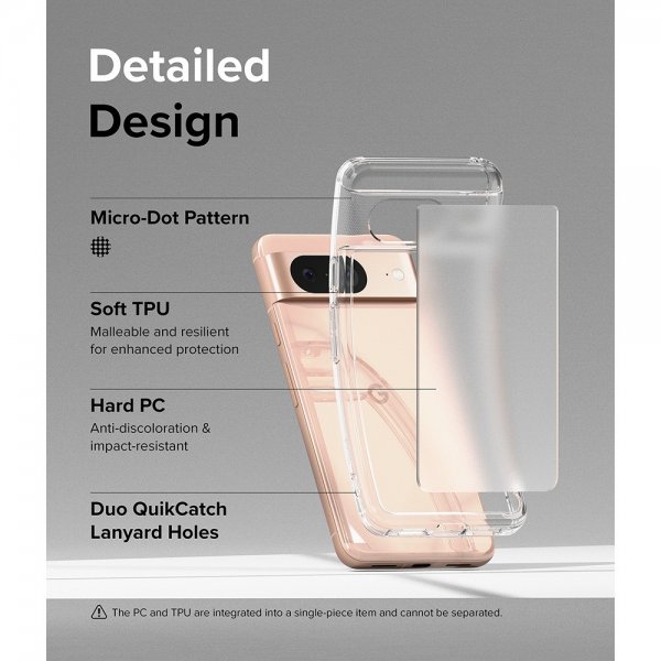 Ringke Google Pixel 8 -suojakuori Fusion Matte Clear