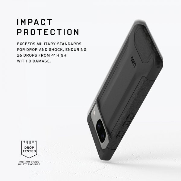 Urban Armor Gear (UAG) Google Pixel 8 Scout -suojakuori, musta