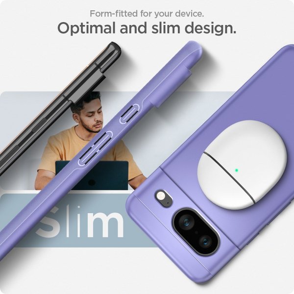 Spigen Google Pixel 8 Thin Fit -kuori, Awesome Violet